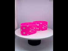 Load and play video in Gallery viewer, Polka Dot X Band - Pink